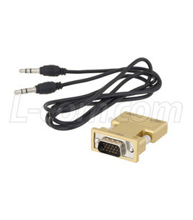 HDMI Female to VGA Male Adapter with Audio