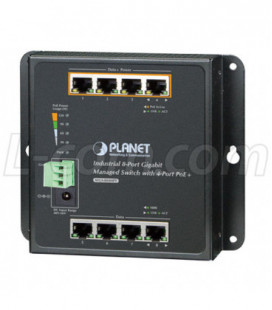 Industrial 8-Port 10/100/1000T Wall-Mount Managed Switch with 4-Port PoE+