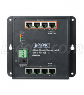 8-Port 10/100/1000T Wall Mounted Gigabit Ethernet Switch with 4-Port PoE+