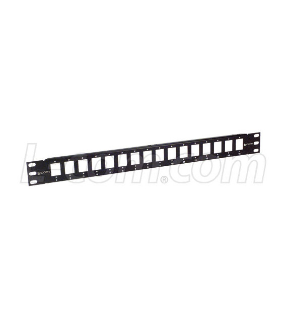 1.75" Blank Rack Panel Accepts 16 Couplers