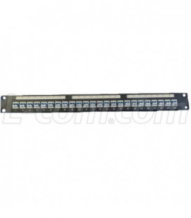 1.75" x 19" Patch Panel, w/24 LC Singlemode Couplers