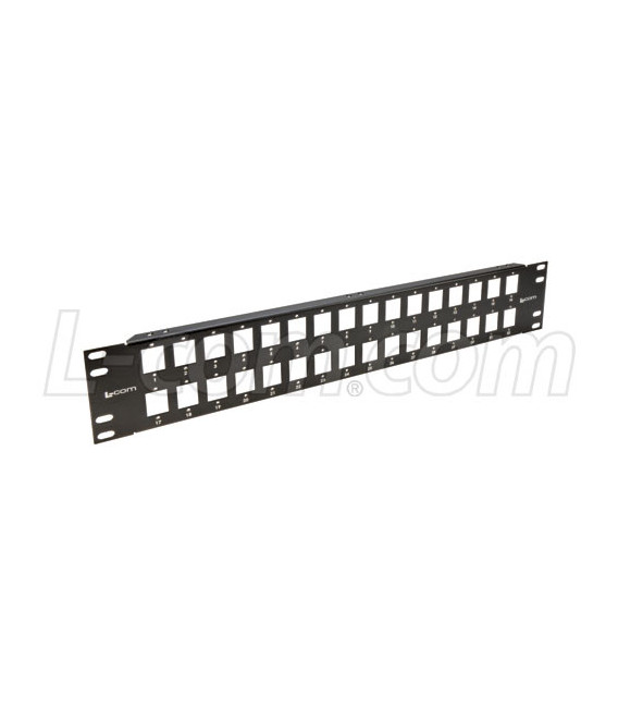 3.50" Blank Rack Panel Accepts 32 Couplers