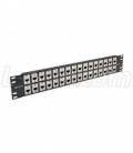 3.50" 32 Port ECF Flange Mounted Category 6 Feed-Thru Panel, Shielded