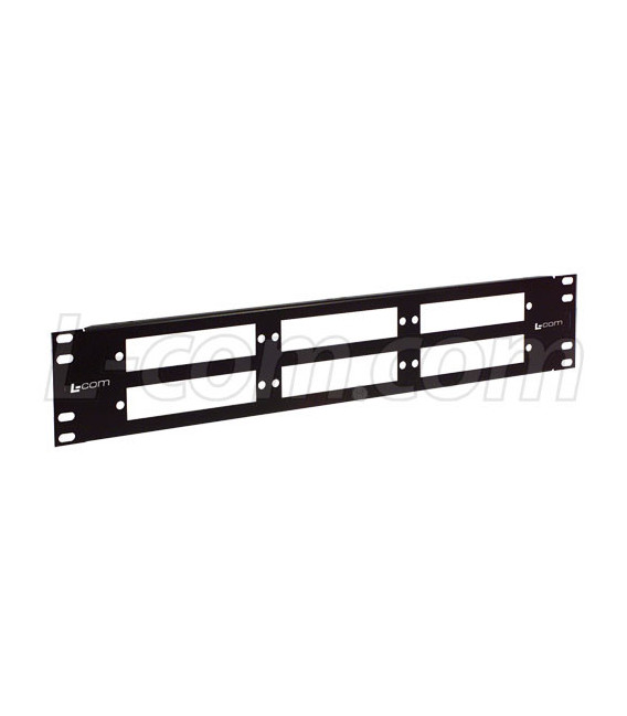 (2U) 3.5" X19" with 6 FSP Series Sub-Panel Openings