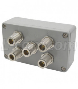 4-Way 3.5 GHz Signal Splitter N-Female Connectors
