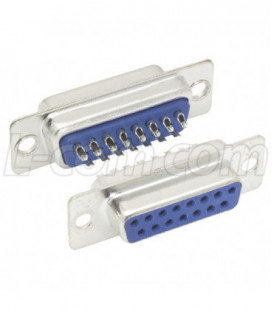 Solder Cup D-Sub Connector, DB15 Female