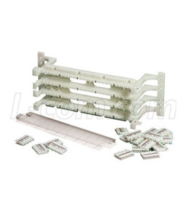 100 Pair Wiring Block Kit with 4 Pair Connecting Blocks