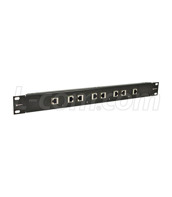 19" Rack Mount 4-Port Med Power 10/100 Base-T CAT5 - RJ45