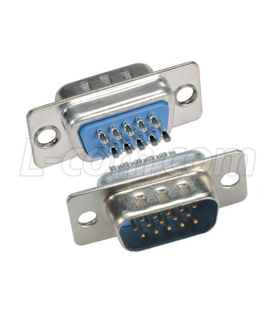 Solder Cup D-Sub Connector, HD15 Male
