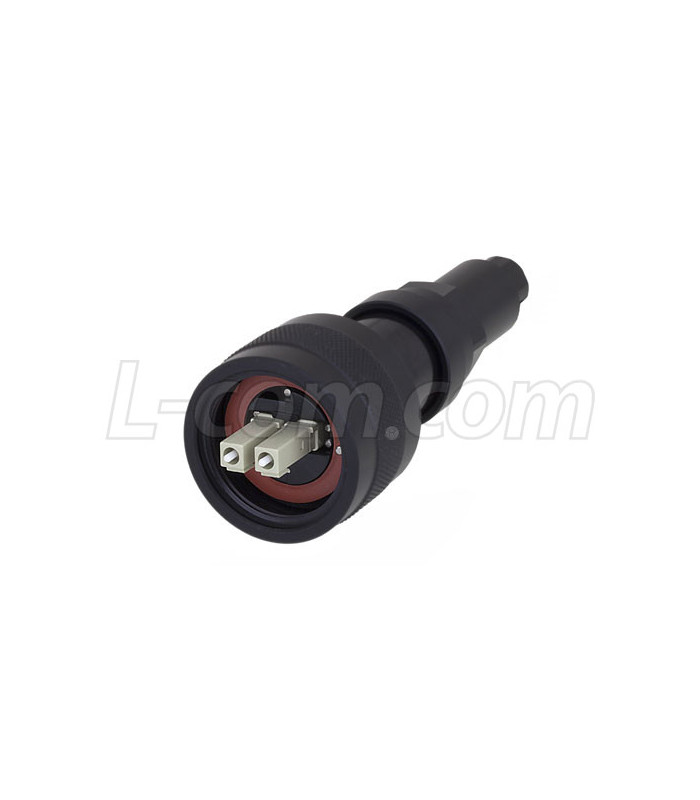L Com Ruggedized Lc Ip68 Plug Duplex Multimode W Dust Cap Rlrb121lp01a