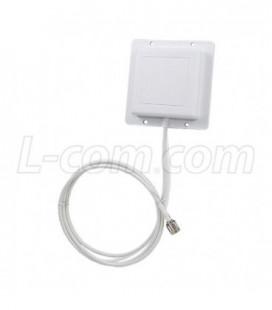 2.4 GHz 8 dBi Flat Patch Antenna - 4ft N-Female Connector