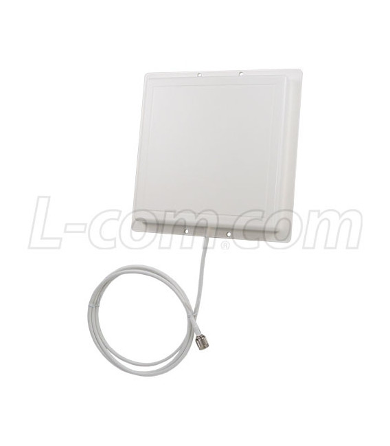 2.4 GHz 14 dBi Flat Panel Range Extender Antenna - 4ft RP-TNC Plug Connector