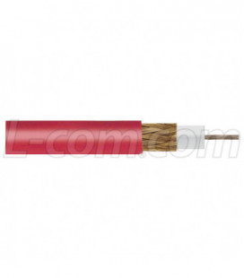 Coaxial Bulk Cable RG59B/U, 1000 foot spool Red