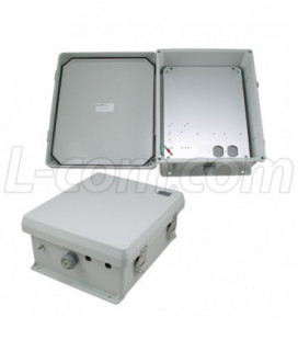12x10x5 Inch Weatherproof NEMA Enclosure with Mounting Plate