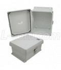 10x8x5" UL® Listed Weatherproof Industrial NEMA 4X Enclosure Only
