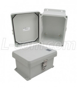8x6x4 Inch UL® Listed Weatherproof Industrial NEMA 4X Enclosure Only