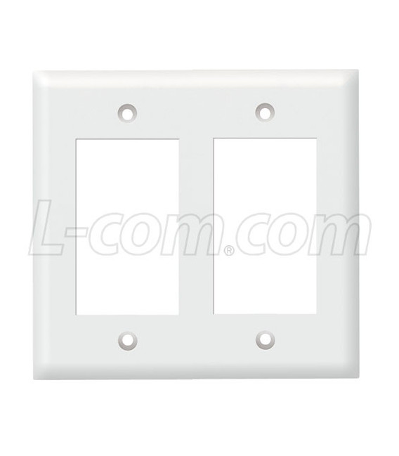 Decora Style Double Gang Wall plate
