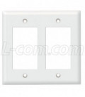 Decora Style Double Gang Wall plate