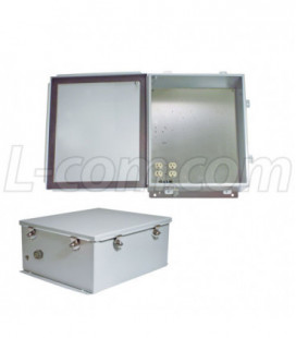 14x12x6 Inch 120 VAC Steel Weatherproof Enclosure with Heating System