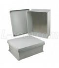 16x14x6 Inch UL® Listed Weatherproof NEMA 4X Enclosure w/Aluminum Mounting Plate, Corner Screws