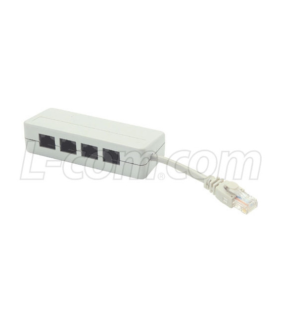 ISDN Splitter and Cable, 5 RJ45 (8x8) Fully Wired