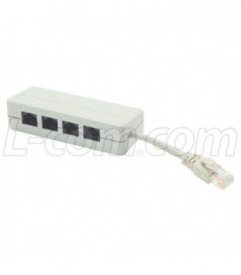 ISDN Splitter and Cable, 5 RJ45 (8x8) Fully Wired
