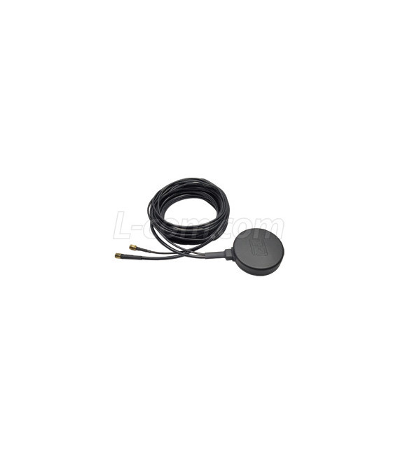 Dual Band GPS/Cellular (3G/LTE) Mobile Magnetic Mount Antenna Fakra Connectors