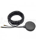 Dual Band GPS/Cellular (3G/LTE) Mobile Magnetic Mount Antenna SMA Connectors