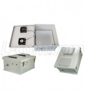 18x16x8 Inch 120 VAC Weatherproof Enclosure w/User Adjustable Fan/Heat Controller