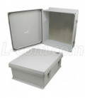 16x14x6" UL® Listed Weatherproof NEMA 4X Enclosure with Blank Aluminum Mounting Plate