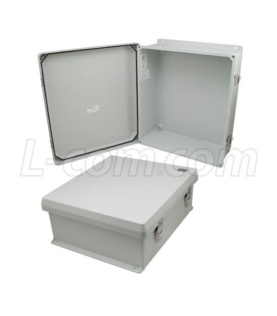 16x14x6 Inch UL® Listed Weatherproof Industrial NEMA 4X Enclosure Only