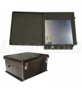 18x16x8 Inch 120 VAC Black Weatherproof Enclosure with Heating System