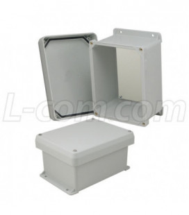 8x6x4 Inch UL® Listed Weatherproof NEMA 4X Enclosure w/Non-Metallic Mounting Plate, Corner Screws