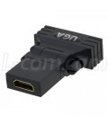 DVI 24+5 male to HDMI female Swivel Adaptor