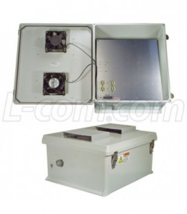 20x16x11 Inch 120VAC Weatherproof Enclosure w/ Solid State Fan & Heat Controller