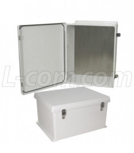 20x16x11" UL® Listed Weatherproof NEMA 4X Enclosure with Blank Aluminum Mounting Plate