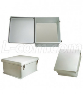 18x16x8" UL® Listed Weatherproof NEMA 4X Enclosure with Blank Starboard Mounting Plate
