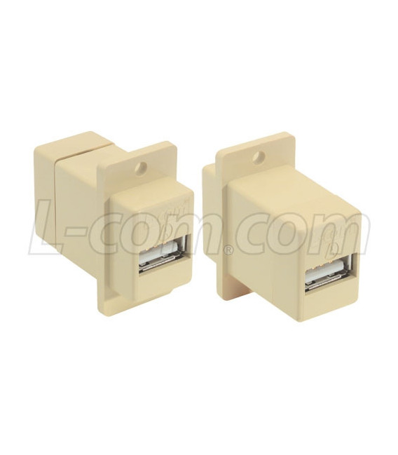 USB Adapter A-A, Ivory