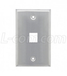 Stainless Wall Plate for 1 Keystone Jack