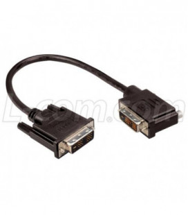 DVI-D Single Link LSZH DVI Cable Male / Male Right Angle, Right, 15.0 ft