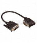 DVI-D Single Link LSZH DVI Cable Male / Male Right Angle, Left, 1.0 ft