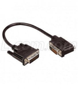 DVI-D Dual Link LSZH DVI Cable Male / Male Right Angle, Right 3.0 ft