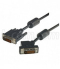 DVI-D Dual Link LSZH DVI Cable Male / Male 45 Degree Left, 5.0 ft
