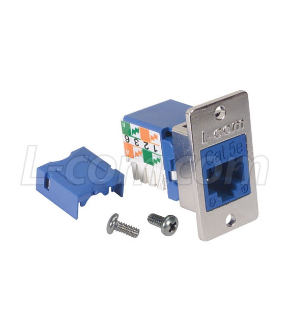 Cat5e ECF Keystone Jack 110/RJ45 EIA568A/B Blue