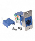 Cat5e ECF Keystone Jack 110/RJ45 EIA568A/B Blue