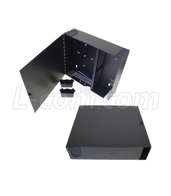 Fiber Enclosure Wall Mount with 4 FSP Series Sub panel openings