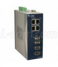 EtherWAN Managed Industrial Ethernet Switch 8 10/100TX Ports + 2 1000LX, SM, 10km, SC