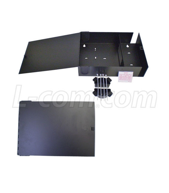 Fiber Enclosure Wall Mount with 2 FSP Series Sub panel openings