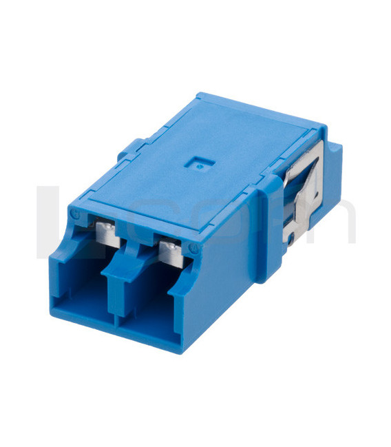 LC Internal Shutter Coupler, Duplex, No Flange, Blue