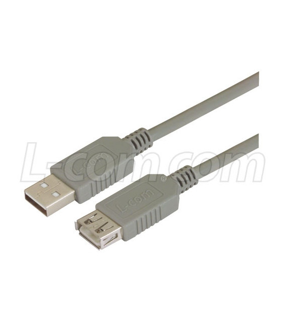 Deluxe USB Cable Type A Male/Female Extension Cable, 2.0m